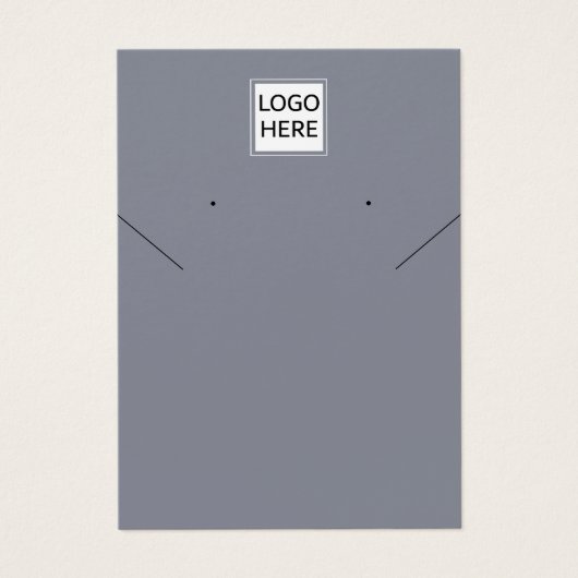 Modern Elegant Chic Ketting oorbel display kaart (Voorkant)