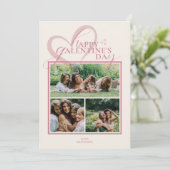 Modern Elegant Chic Photo Galentine's Day Card (Staand voorkant)