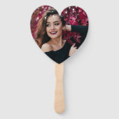 Modern elegant chic roos zoet 16 handwaaier (Achterkant)