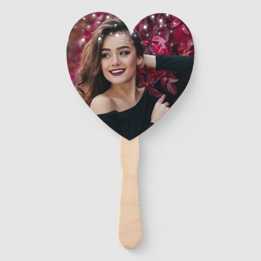 Modern elegant chic roos zoet 16 handwaaier (Achterkant)