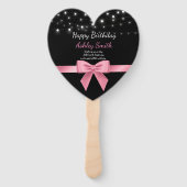 Modern elegant chic roos zoet 16 handwaaier (Voorkant)