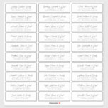 Modern Elegant Chic Wedding Guest Adres Sticker<br><div class="desc">Bestaat uit eenvoudige sans serif en moderne serif typografie. Deze elementen zijn eenvoudig,  elegant en modern. Dit heeft 30 sticker. Dit is ontworpen door White Paper Birch Co. exclusief voor Zazzle. Hier te vinden op: http://www.zazzle.com/store/whitepaperbirch</div>