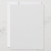 Modern Elegant Chicago City Skyline Invitation Kaart (Achterkant)