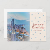 Modern Elegant Chicago City Skyline Wenskaart Briefkaart (Voorkant / Achterkant)