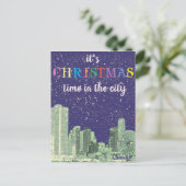 Modern Elegant Chicago City Skyline Wenskaart Briefkaart (Staand voorkant)