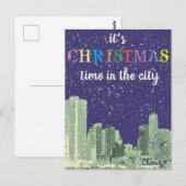 Modern Elegant Chicago City Skyline Wenskaart Briefkaart (Voorkant / Achterkant)