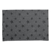 Modern Elegant Chique Black Star Patroon Kussensloop (Voorkant-Rechts)