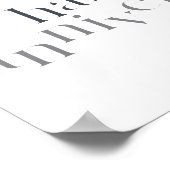 Modern, elegant, chique design Happy Anniversary Poster (Hoek)