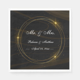 Modern Elegant Chique gouden Licht Servet