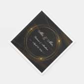 Modern Elegant Chique gouden Licht Servet (Hoek)