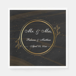 Modern Elegant Chique gouden Licht Servet