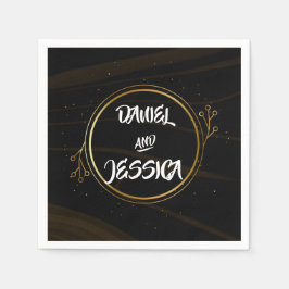 Modern Elegant Chique gouden Licht Servet