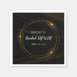 Modern Elegant Chique gouden Licht Servet