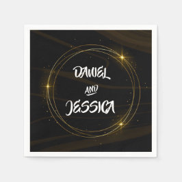 Modern Elegant Chique gouden Licht Servet