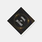 Modern Elegant Chique gouden Licht Servet (Hoek)