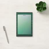 Modern Elegant Chique Groen en Goud Post-it® Notes (Kantoor)