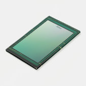 Modern Elegant Chique Groen en Goud Post-it® Notes (Schuin)