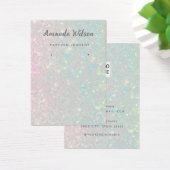 Modern Elegant chique hologram oorbel Display Kaar Visitekaartje (Bureau)