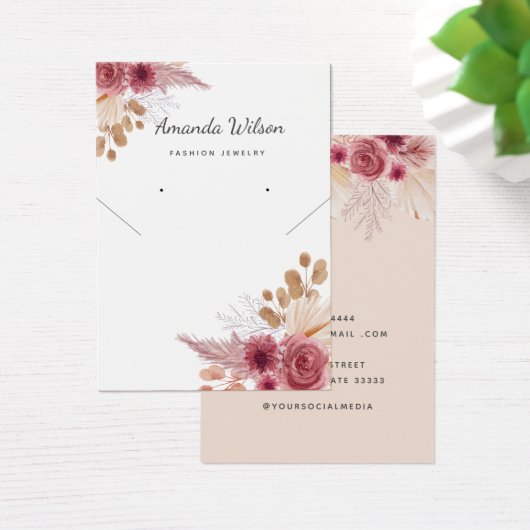 Modern Elegant chique oorbellen Ketting Display Ka Visitekaartje (Bureau)