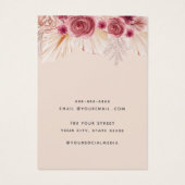 Modern Elegant chique oorbellen Ketting Display Ka Visitekaartje (Achterkant)