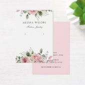 Modern Elegant chique waterverf bloemendisplay kaa Visitekaartje (Bureau)