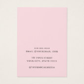 Modern Elegant chique waterverf bloemendisplay kaa Visitekaartje (Achterkant)