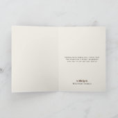 Modern Elegant Christmas Folded Holiday Card Feestdagen Kaart (Binnen)