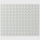 Modern Elegant Christmas Nutcracker Pattern Cadeaupapier (Vlak)