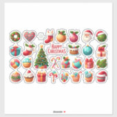 Modern elegant christmas  sticker (Vel)