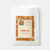 Modern Elegant Citrus Sinaasappel Baby shower Bedankzakje (Voorkant)