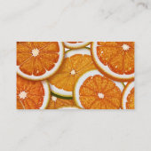 Modern Elegant Citrus Sinaasappel Baby shower Informatiekaartje (Achterkant)