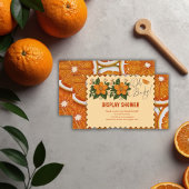 Modern Elegant Citrus Sinaasappel Baby shower Informatiekaartje