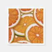 Modern Elegant Citrus Sinaasappel Baby shower Servet (Voorkant)