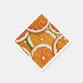 Modern Elegant Citrus Sinaasappel Baby shower Servet (Hoek)