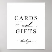 Modern Elegant Classic Cards and Gifts Sign Poster (Voorkant)