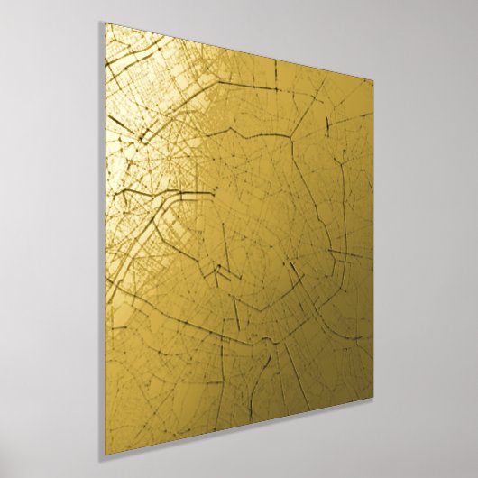 Modern Elegant Classy Cadeaukaart van Parijs, Fran Folie Afdrukken (Laagn)