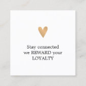 Modern Elegant Clean Loyalyt Coupon Schoonheidssal Klantenkaartje (Voorkant)