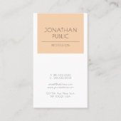 Modern Elegant Clean Plain Trendy Abriot Luxury Visitekaartje (Voorkant)