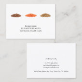 Modern Elegant Clean Seeds Foto Nutritionist Visitekaartje (Voorkant / Achterkant)