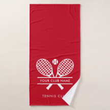 Modern Elegant Club Naam Tennis Rood Team