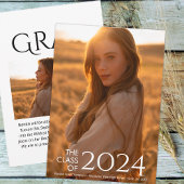 Modern Elegant College of High School Afstuderen Aankondiging