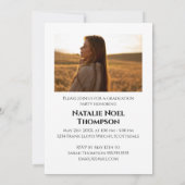 Modern Elegant College of High School Afstuderen Kaart (Achterkant)