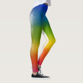 Modern Elegant Colorful Red Blue Yellow Green Leggings (Rechts)