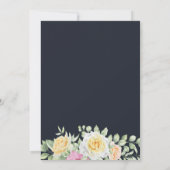 Modern Elegant Colorful Rozen Wedding Invitation Kaart (Achterkant)