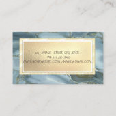 Modern Elegant Cool Marble, Lijst Jewelry Designer Visitekaartje (Achterkant)