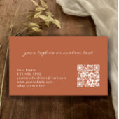 Modern Elegant Copper QR Code Professional  Visitekaartje