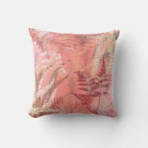 Modern Elegant Coral Pink Frond