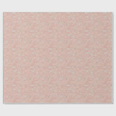 Modern Elegant Coral Pink Terrazzo Effect Tegel Cadeaupapier (Vlak)
