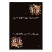 Modern Elegant Country Western- Bloemen-Vlees icoo Kaart (Voorkant)