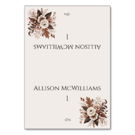 Modern Elegant Country Western- Floral-Fish Kaart